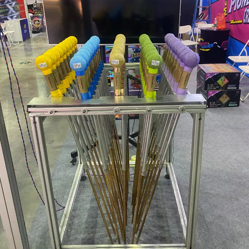 Raketen für ein Feuerwerk Display
