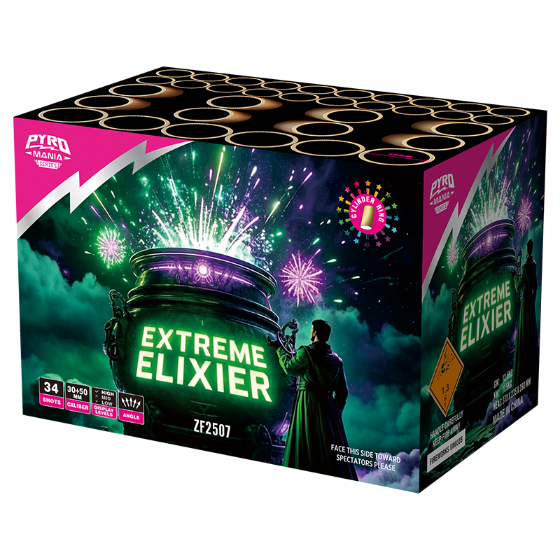 extreme elixier 34 schüsse mit zylinderschalenkuchen zf2507
