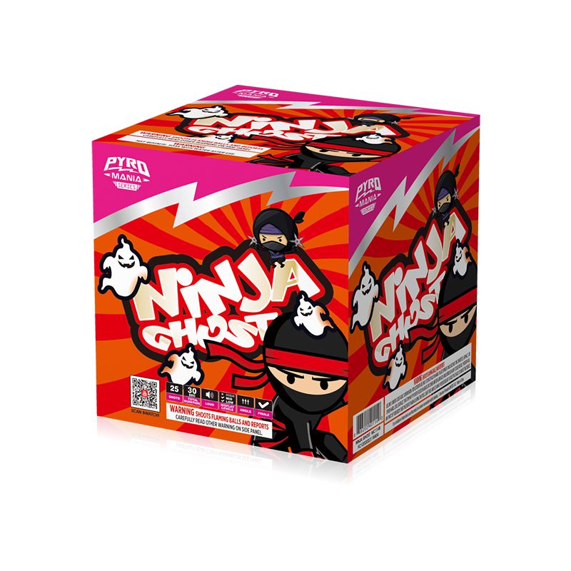 Ninja Ghost 25 Shots Kuchen -Sortiment MC114