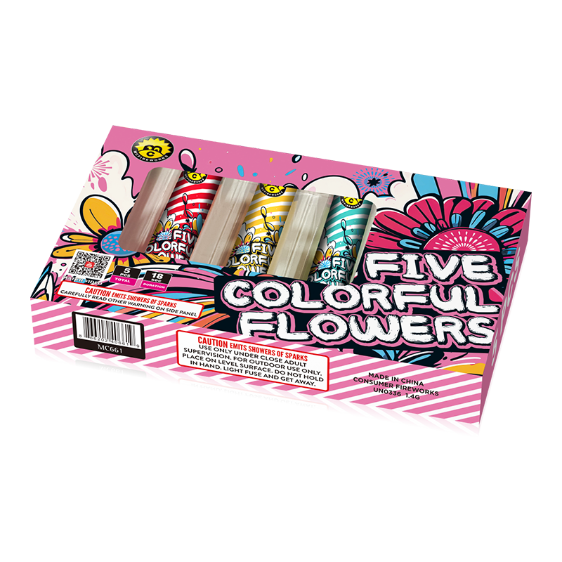 Fünf farbenfrohe Blumen 200G Fountain MC661